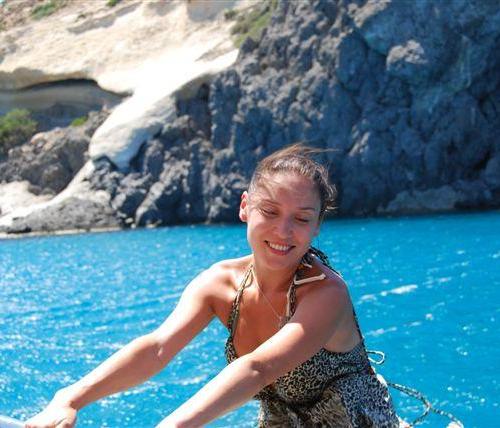 Алена Винницкая на отдыхе в Греции