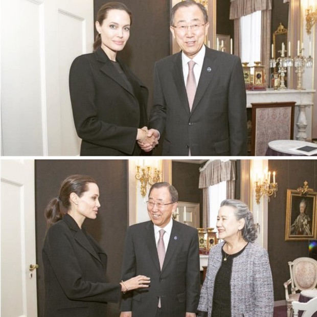 Анджелина Джоли и генсек ООН