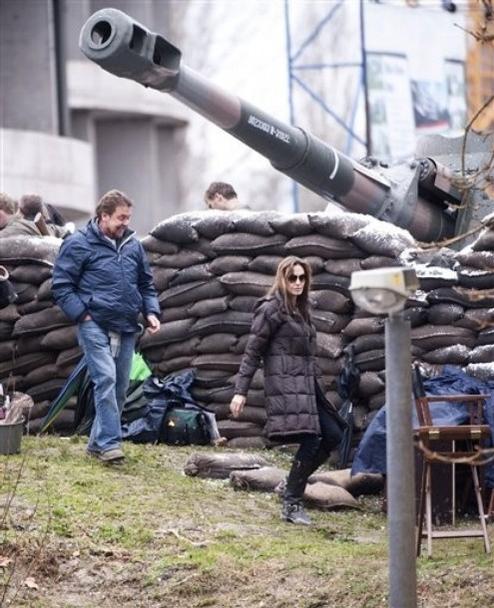 Анджелина Джоли на съемках фильма о Боснии