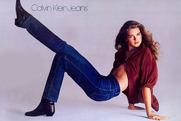 Брук Шилдс в рекламе джинсов Сalvin Klein