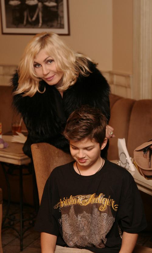 Ирина Билык с сыном Глебом