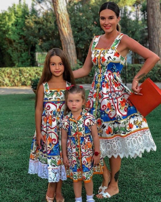 Ксения Бородина с семьёй