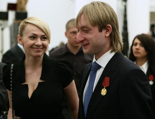 Яна Рудковская и Евгений Плющенко